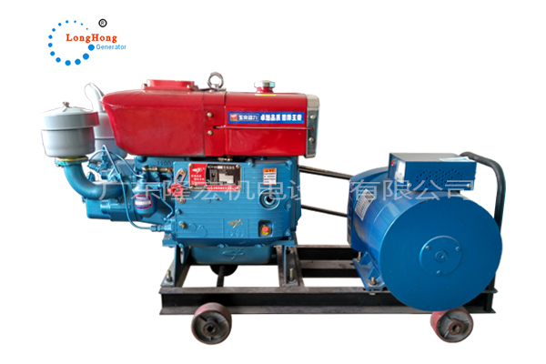 8KW Yuchai single cylinder diesel generator set 12 horsepower small generator thresher micro cultivator
