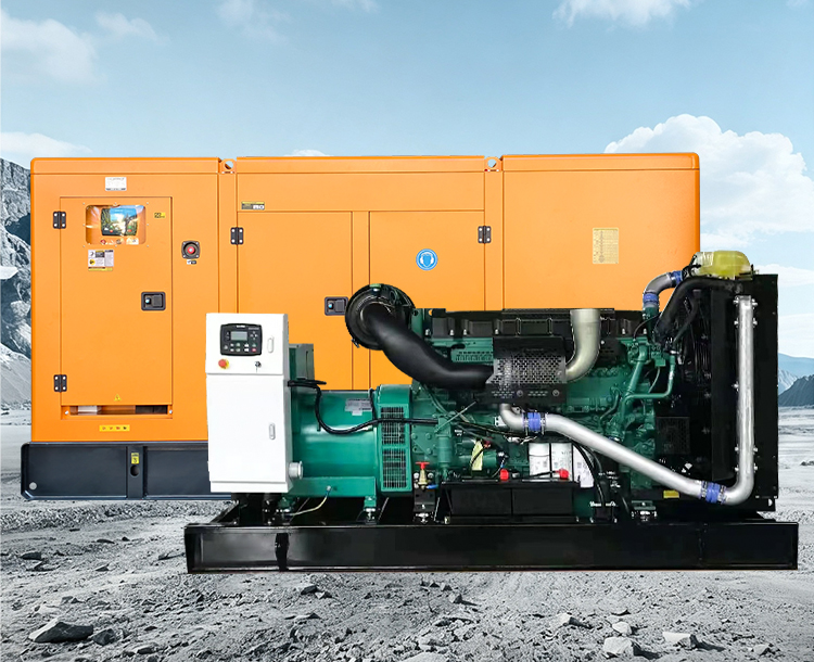 Volvo 300KW375kva diesel generator set, TAD1343GE-B engine, turbocharged intercooler design, commonly used power supply for large factories and mining enterprises
