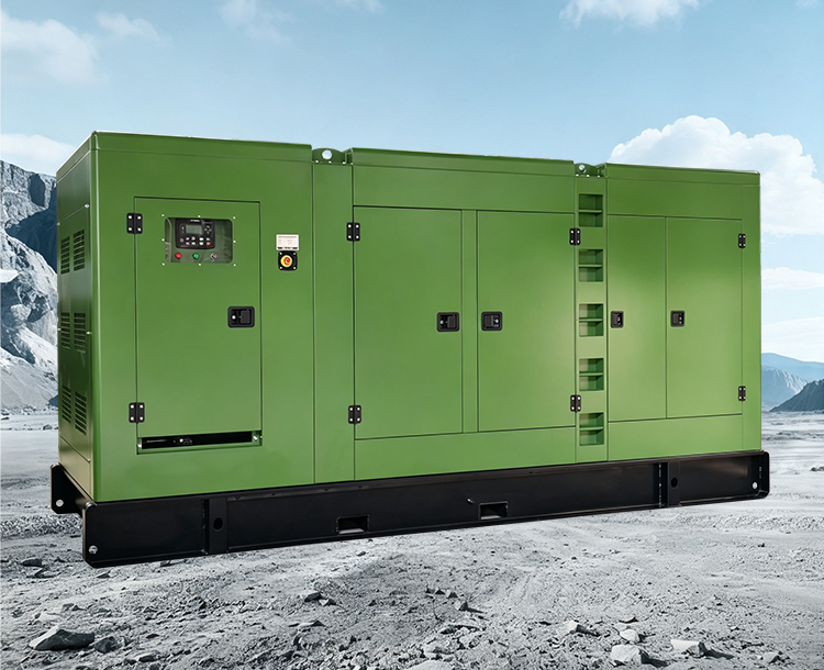 Volvo 560KW silent diesel generator set, fully enclosed low-noise design, supporting hospitals and high-end office buildings, emergency backup for power stations and ships